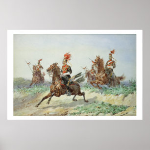 12th Royal Lancers (w/c over pencil heightened wit Poster