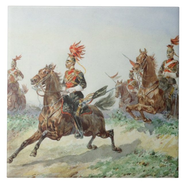 12th Royal Lancers (w/c over pencil heightened wit Tile (Front)