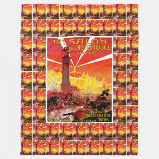 12th Salon de l'Automobile et du Cycle Fleece Blanket