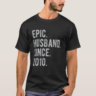 12th Wedding Anniversary For Him Epic Husband Sin T-Shirt