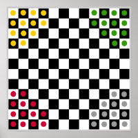 12x12 Halma Fridge ~TAG~ Board (4 Players)