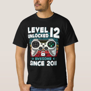 12yr BDay Son Boy Fun Gamer 12th 12 Year Old Birth T-Shirt