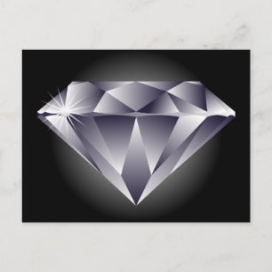 1307552490_Vector_Clipart silver diamond black Postcard
