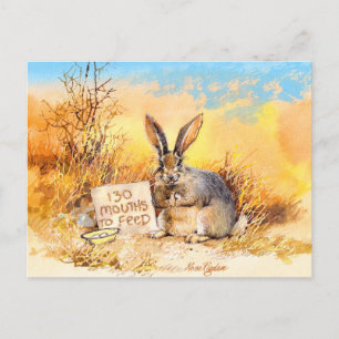 130 mouths to feed postcard