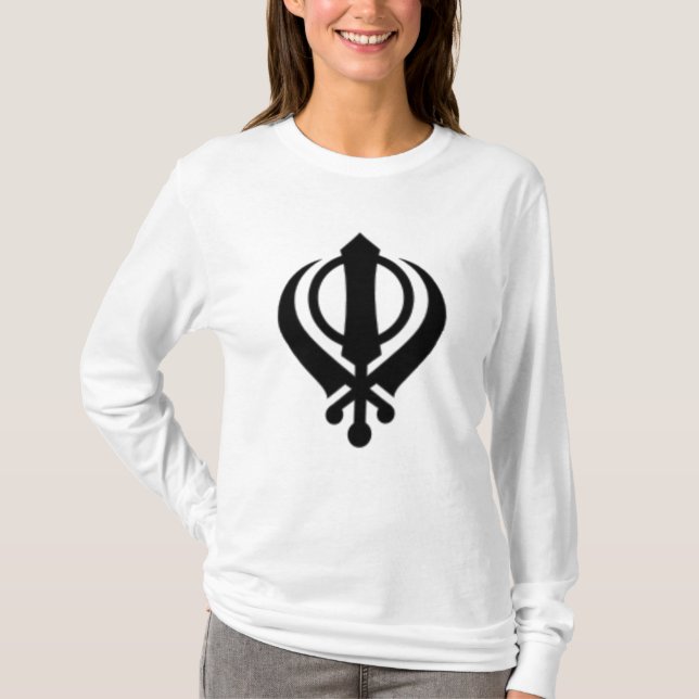 130px-Khanda1_svg T-Shirt (Front)