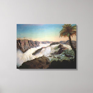 131-0059242 The Paulo Alfonso Falls, 1850 Canvas Print
