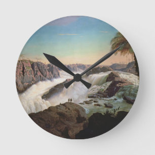 131-0059242 The Paulo Alfonso Falls, 1850 Round Clock