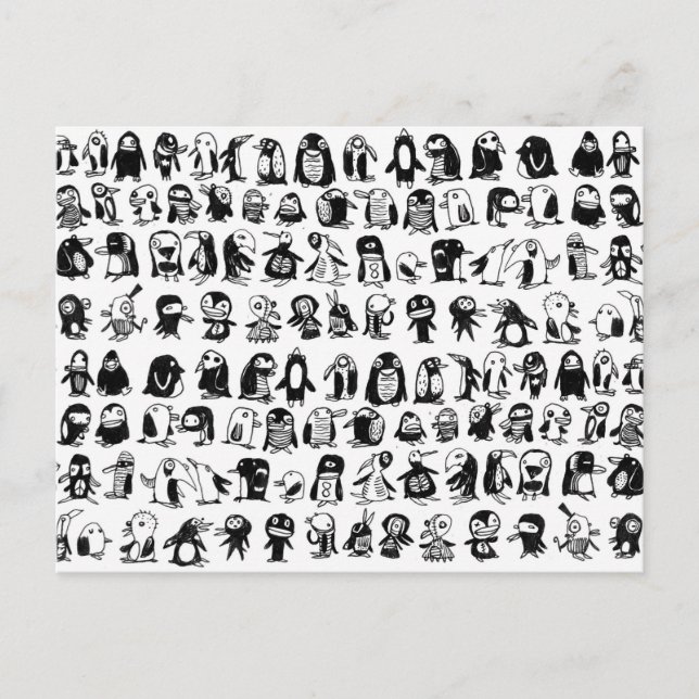 132 Penguins Postcard (Front)