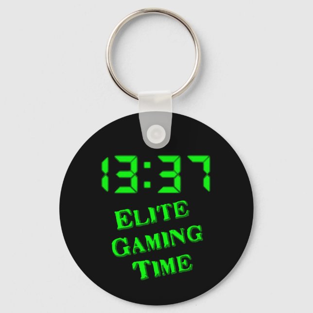 1337 Gaming Time Key Ring (Back)