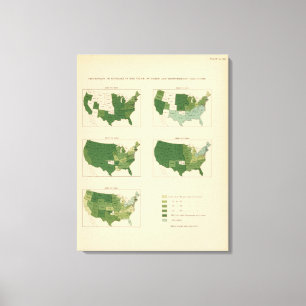 133 Increase value of farms 1850-1900 Canvas Print