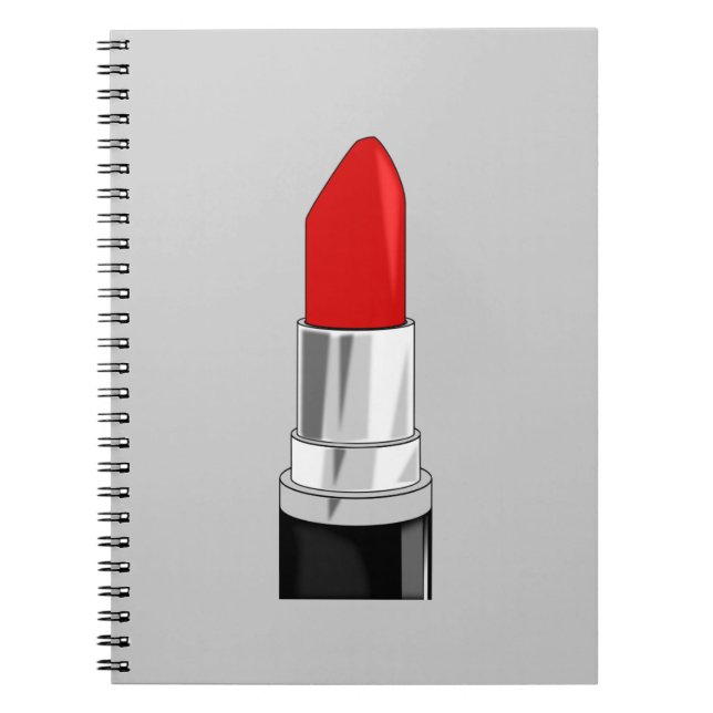 13479 RED LIPSTICK MAKEUP BEAUTY FASHION STYLE SAL NOTEBOOK (Front)
