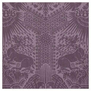 1390 Damask with Deer and Hawks Fabric