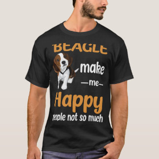 139 Beagle Make Me Happy T-Shirt