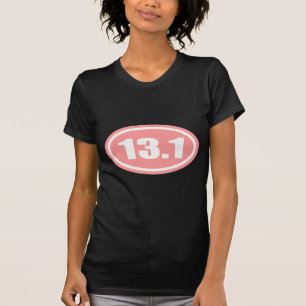 13.1 Half Marathon Pink Oval T-Shirt