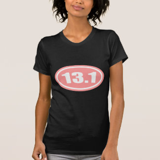 13.1 Half Marathon Pink Oval T-Shirt
