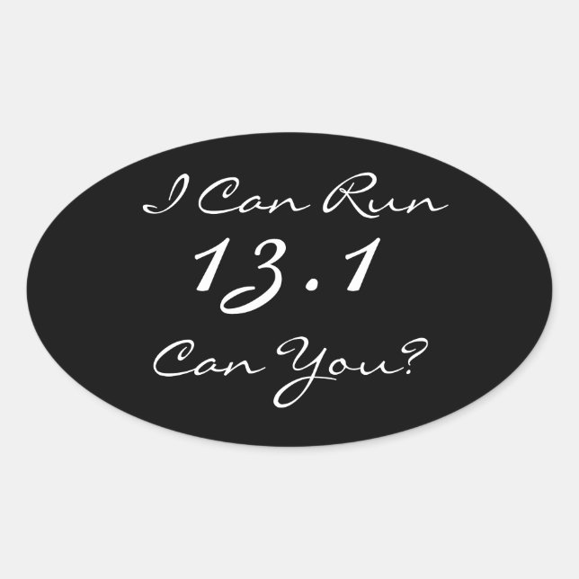 13.1 Half Marathon Runner's Sticker (Front)