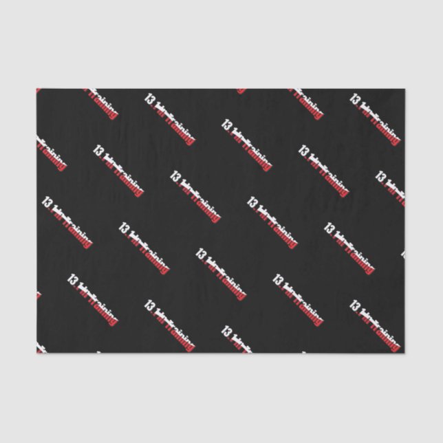 13.1 in Training Abstract Half-Marathon Running Tissue Paper (Front)