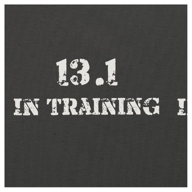 13.1 in Training Half Marathon Race - Running Fabric (Close Up)