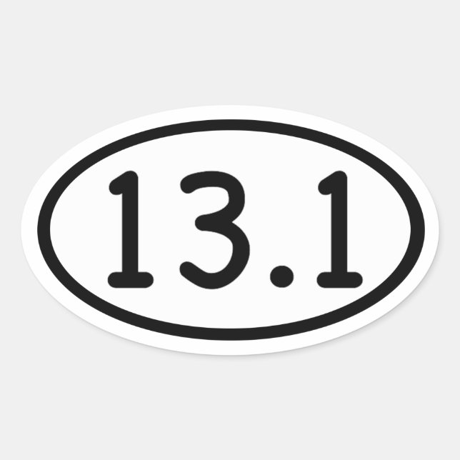 13.1 OVAL STICKER (Front)