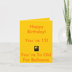 13 B-Day Card