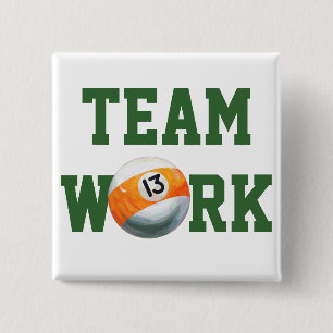 13 Ball 15 Cm Square Badge