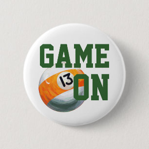 13 Ball 6 Cm Round Badge