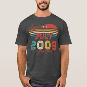 13 Birthday Gifts Legend Since July 2009 Original T-Shirt