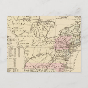 13 colonies 1776 postcard