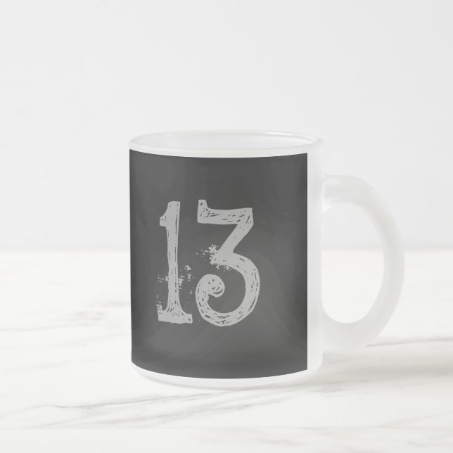 13 FROSTED GLASS COFFEE MUG (Right)