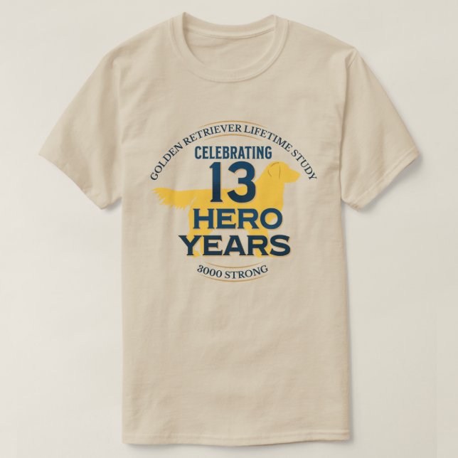 13 Hero Years - Light T-Shirt (Design Front)