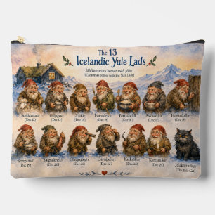 13 Icelandic Yule Lads Christmas in Iceland Accessory Pouch