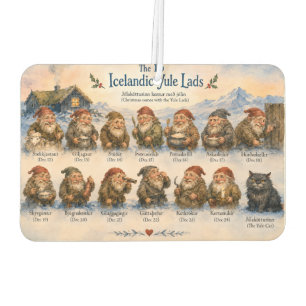 13 Icelandic Yule Lads Christmas in Iceland Car Air Freshener