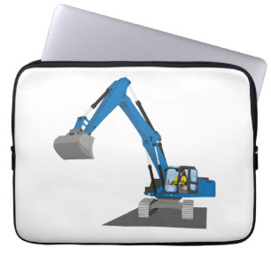13" Laptoptasche blauer Kettenbagger Laptop Sleeve