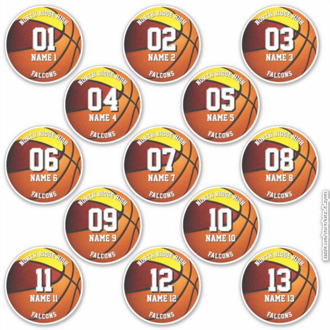 13 maroon gold sports team colours basketball  (Front)