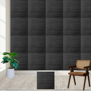 #13 Modern Dark Black Wood Texture Look  Tile