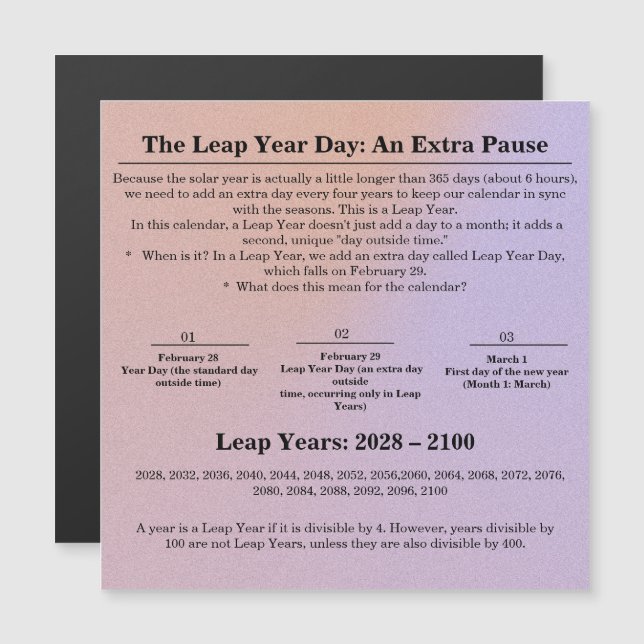 13-Month Moon Phase Zodiac instructions Calendar (Front/Back)
