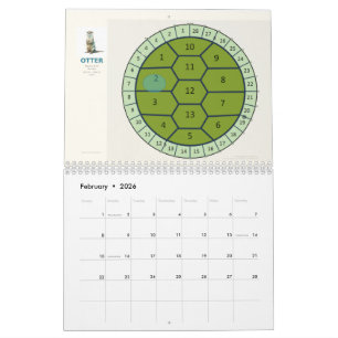 13-Moon Turtle Calendar 2026 Lunar Phases & Wat