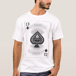 13 of Spades: Fictional Playing Card: White Shirt