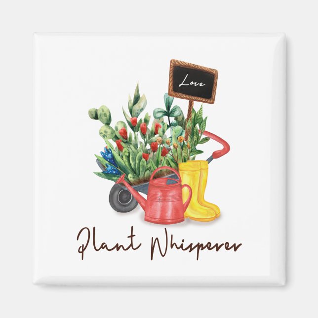 13 Plant Whisperer Cactus   Lover Magnet (Front)