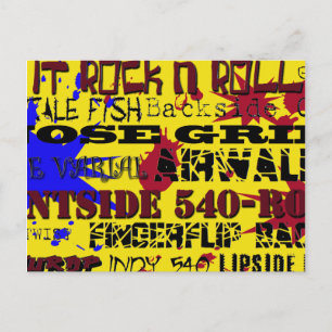 13.Popular Skateboard Trick Names Postcard