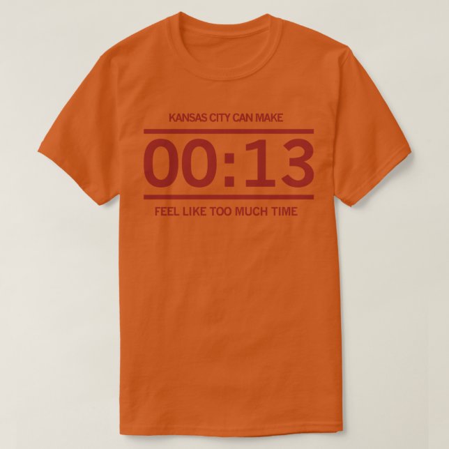 13 Seconds Chiefs Shirt (Design Front)