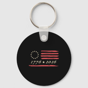 13-star Betsy Ross American Us Flag 4th Of July Di Key Ring