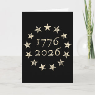 13-star Betsy Ross Flag 250 4th Of July 2026 Distr Card
