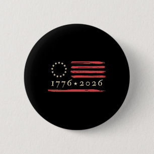 13-star Betsy Ross Flag 4th Of July 1776 Vintage D 6 Cm Round Badge