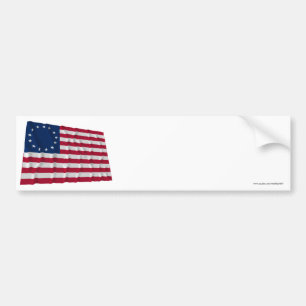 13-star flag, Betsy Ross pattern Bumper Sticker