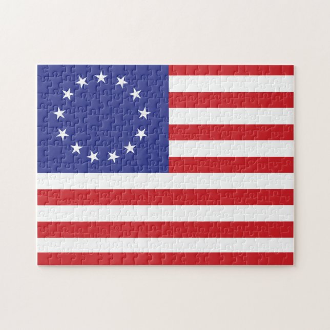 13-Star United States Flag Jigsaw Puzzle (Horizontal)
