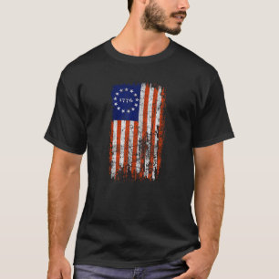 13 Stars Flag Betsy Ross American Revolution Flag T-Shirt