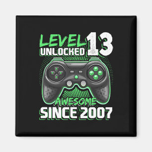 13 Unlocked Awesome 2007 Video Game 13th Birthday Magnet