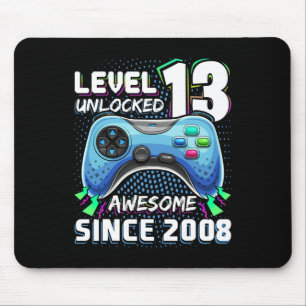 13 Unlocked Awesome 2008 Video Game 13th Birthday Mouse Pad
