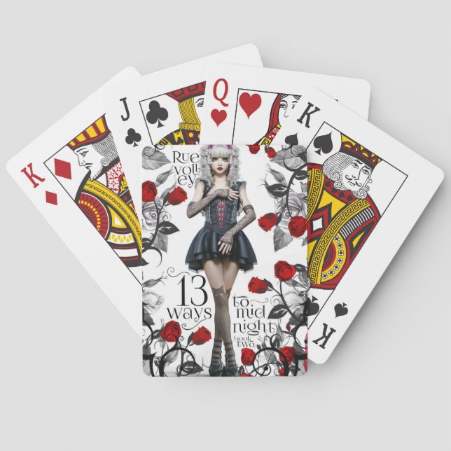 13 Ways to Midnight book two playing cards. Cards (Back)